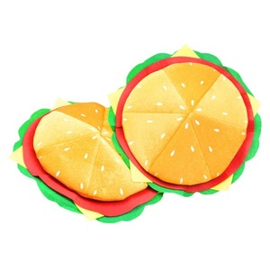 Topi Hamburger dewasa, hiasan kepala Burger, kostum pesta makanan cepat untuk dewasa, topi permainan peran gila Halloween untuk remaja - Product Image 2