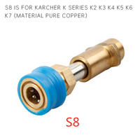 Lave-Auto haute Pression Accessoires 1/4 ''Rapide Connecteur de Lance de Mousse de Neige Canon Adaptateur