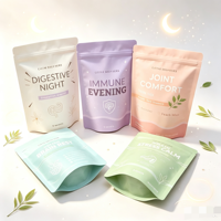 Sachet alimentaire personnalisé imprimé, à soufflet latéral, étanche, thermoscellable, avec fermeture éclair, en Mylar, pour biscuits et snacks