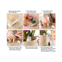 Pot de fleurs facile à utiliser, système d'irrigation goutte à goutte automatique en céramique avec capteur, cône d'irrigation goutte à goutte, pot de jardin, kit d'arrosage automatique