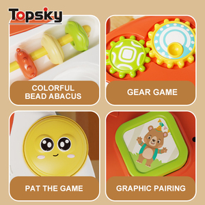 TOPSKY TOYS Trotteur évolutif multifonctionnel pour bébé, avec fonction <span class=keywords><strong>table</strong></span>, chariot, musique et apprentissage, jouet pousseur, transformable siège-à-levé, en plastique, motif dessin animé - Product Image 4