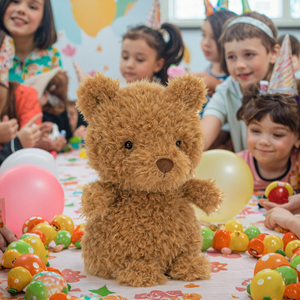 Nhà Sản Xuất Sản Xuất 20Cm Động Vật Rừng Thú Nhồi Bông Đồ Chơi Kawaii Động Vật Rừng Gấu Con Chó Ngựa Vằn Thêu PP Bông Động Vật Vượt Qua - Product Image 2