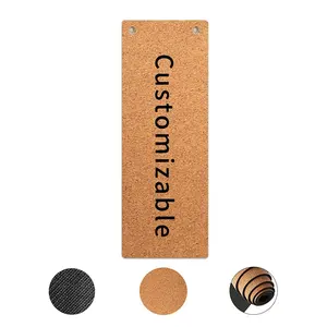 High quality natural eco yoga mat cork turtle natural rubber 5mm 180 diameter yoga mat