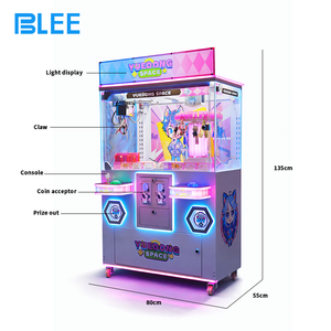 BLEE Machine à pinces mixte pour deux joueurs, machine de jeu à griffes avec décorations colorées de dessins animés, pour parcs d'attractions - Product Image 6
