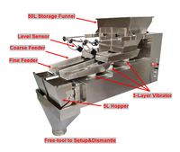 Machine de pesage et de dosage linéaire à double tête triplex pour biscuits, bonbons et noix de 1 à 5 kg