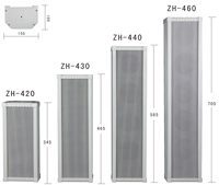 Enceinte colonne haute puissance 30 Watts avec double haut-parleur de 4 pouces 110V pour sonorisation publique, unité audio commerciale pour parcs