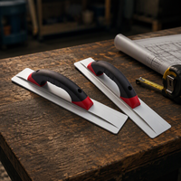 Truelle d'angle industrielle OEM en acier inoxydable, durable, avec poignée ergonomique en TPR, outils professionnels pour le finissage du ciment et du béton