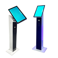 Kiosque interactif capacitif à écran horizontal et vertical pour imprimante de tickets