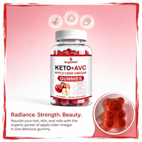 OEM Private Label Keto Appelazijn Gummies Kauwtabletten ACV Gummies Ondersteunen Metabolisme Haar Huid Nagels Welzijn 60 Stuks