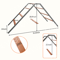 CanboPet Perchoir-échelle pour poulets avec balançoire, barres de repos extérieures pour volailles, pour poulailler et ferme de jardin