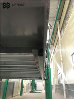Élévateur de stationnement automatique à 2 poteaux pour voitures, avec moteur et chaîne, empileur mécanique pour un stockage fiable en garage