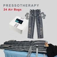 Appareil de pressothérapie professionnel à 24 airbags, système de massage par compression d'air, chauffage, Presoterapia, analyseur de peau