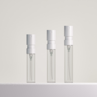 Vaporisateur de parfum de luxe avec buse française, flacon pulvérisateur en verre durable, col à sertir, estampage à chaud doré, bouchon doré 1,5 ml/2 ml/2,5 ml