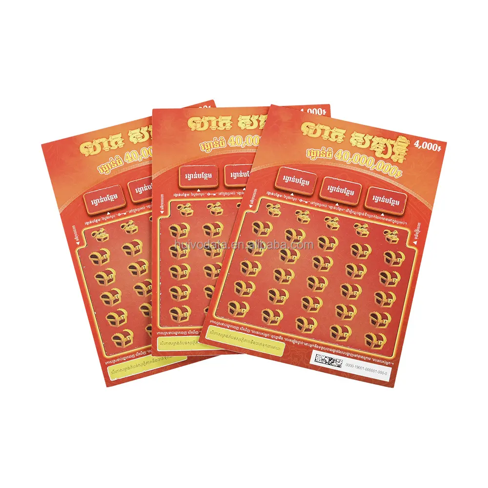 Winning Scratch Card Scratch Offs Gewinnen Sie Karten Paper Scratch Lottery Cards Printing