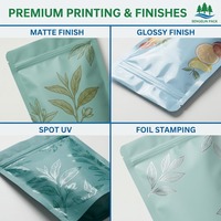 Emballage en Mylar imprimé OEM, sachet à trois soudures avec fenêtre transparente et fermeture éclair pour bonbons gélifiés, options de taille personnalisées