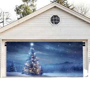 Nuevo Diseño de Decoraciones Impermeables para Puerta, Impresión Digital en Poliéster, Letrero de Bienvenida para Exteriores, Feliz Pascua, para Puerta de Garaje - Product Image 6