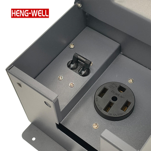 50A công nghiệp RV Ổ cắm điện hộp với Breaker NEMA 14-50r 125/250V thời tiết bao vây cho Trailer thuyền chống cháy PC - Product Image 4