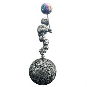 Figuras Decorativas de Astronautas de Acero Inoxidable Plateado y Pulido, de Lujo, Tamaño Personalizado, para Decoración del Hogar - Product Image 3