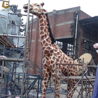 Aire de jeux AA-07 grandeur nature mécanique animatronique girafe simuler un animal à vendre