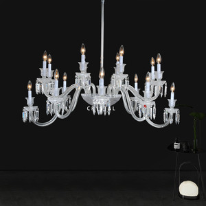 Lustre en cristal moderne de luxe, lampe suspendue LED, luminaire décoratif d'intérieur pour hôtel - Product Image 4