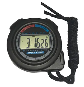 Single row digital chronometer sport stopwatch counter with timer switch