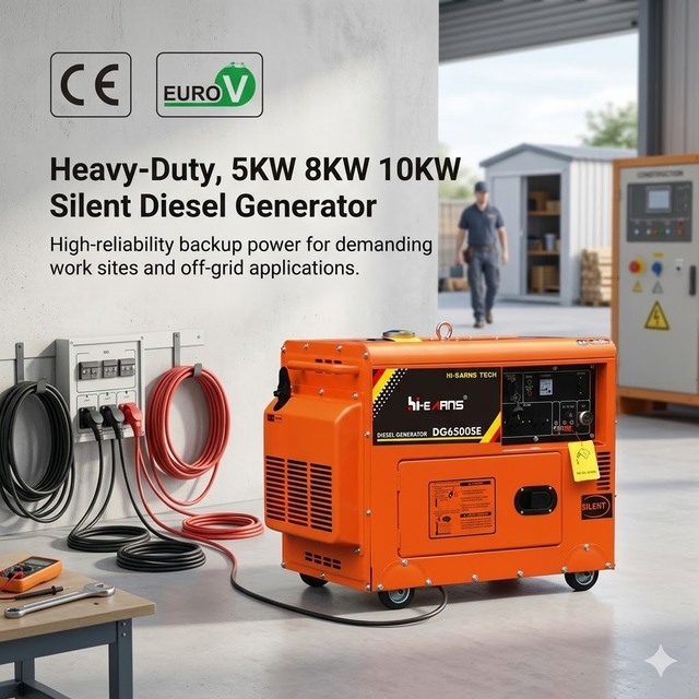 5KW 8KW 10KW 50Hz Single Phase Silent Diesel Generator for House