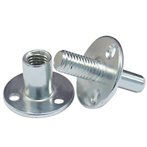 High Precision Galvanized T Nut M12 M20 Carbon Steel Three Way Furniture Hardware OEM ODM - Product Image 2