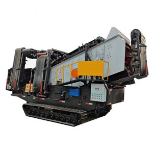 آلة فرز الرمال الهيدروليكية الزاحفة، شاشة اهتزازية متنقلة لكسارة الحجارة - Product Image 1