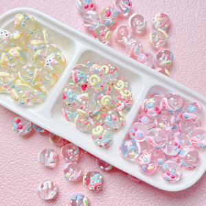 Venta caliente de alta calidad lindo pintado a mano dibujos animados aceite goteo cuentas sueltas DIY materiales hechos a mano pulsera collar - Product Image 2