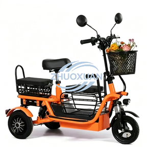 Tricycle électrique familial économique, vélo à double usage passagers et marchandises - Product Image 2
