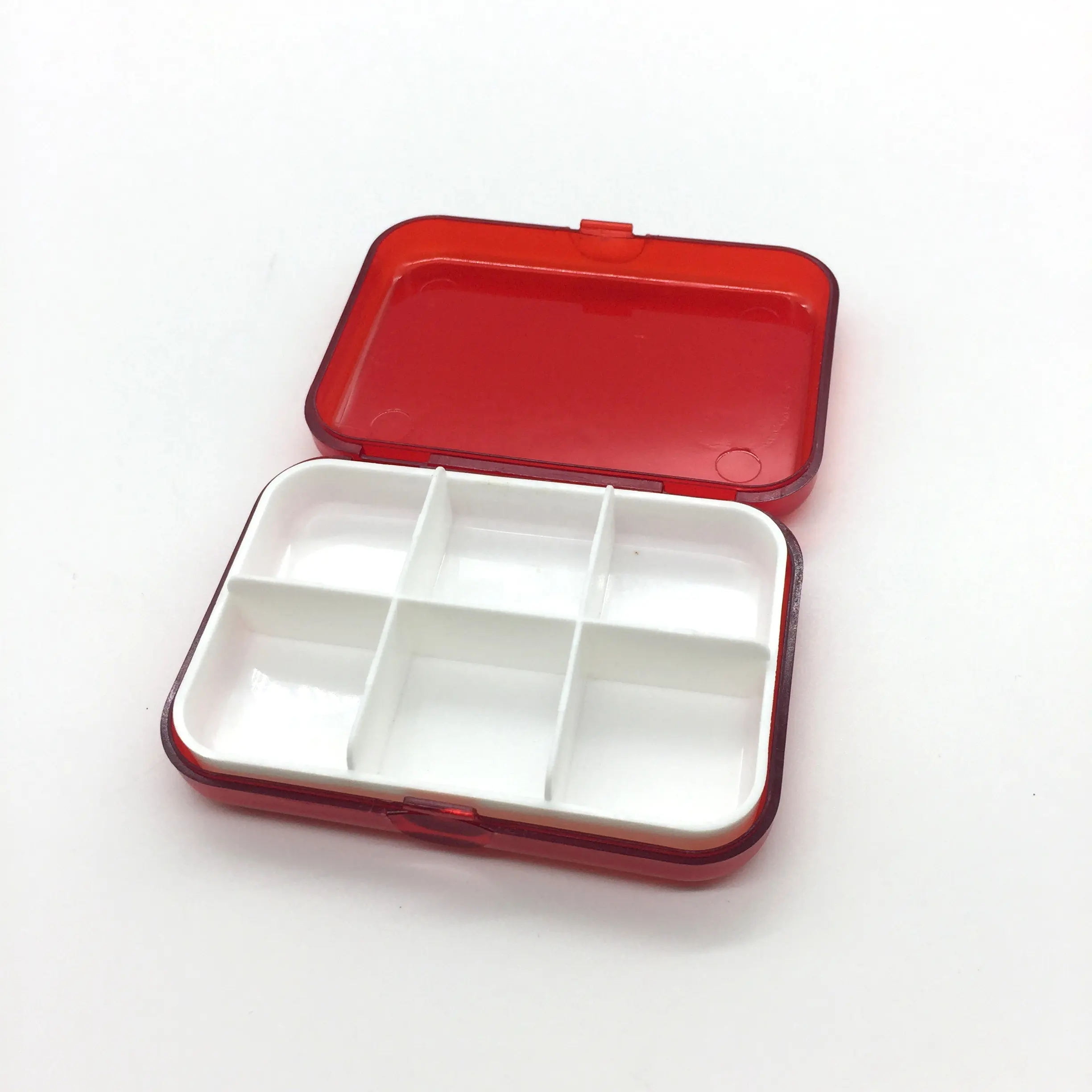 6 Compartments Portable Pill Case Pill Box to Hold Vitamins Cod Liver Oil