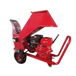 Triturador de folha gasolina 15hp, chipper de madeira