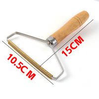 En gros, Grattoir à cheveux et anti-bouloches double face en métal et bois, Épilateur rapide, Rasoir, Anti-poussière portable 70g pour couture