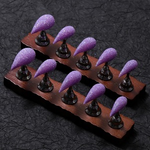 <span class=keywords><strong>Faux</strong></span> ongles à presser, rose nude mat dégradé, motif <span class=keywords><strong>griffe</strong></span> de dragon, 10 pièces, couvrance totale, unis et simples, faits main, pour manucure quotidienne femme - Product Image 3