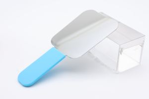 Espejo oclusal dental con mango de silicona azul, reflector intraoral de vidrio con baño de rodio para fotografía oral - Product Image 4