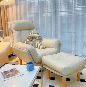 Grand et petit pouf de salon <span class=keywords><strong>en</strong></span> lin, fauteuil lounge, siège, pouf, pouf moelleux, tatami, canapé, salon, chambre à coucher, conversation décontractée - Product Image 3