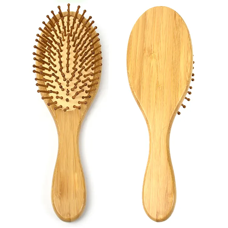 Eco friendly Private Label Travel Eco Friendly Scalp Massage Goody Curly hair natural Bamboo Hair Brush