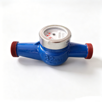 Durable Brass Casing Digital Water Meter with High Accuracy Measurement IP68 Rated DN15 Size OEM Available