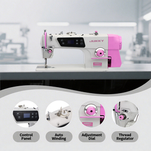 JUKKY 9806 Heavy Duty Direct Drive Lockstitch <b>Sewing</b> Machine Factory Design Good Price Used for Fabrics De Costura - Product Image 1