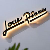 Enseigne en métal PVC 3D personnalisée avec caractères lumineux Enseigne en lettres 3D illuminée par LED haute luminosité pour le bureau