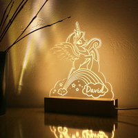 Cadres photo en bois personnalisés avec veilleuse LED sept couleurs Plaque en acrylique avec cœur Support en bois Lampe de table Personne