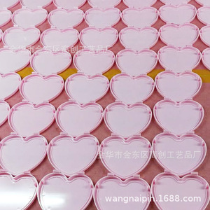 Meibo La Heart Shaped Jewelry <b>Box</b> With <b>Mirror</b> Flip Top Double Layer Storage Blue Pink Rose Red Bright Red Customized - Product Image 4