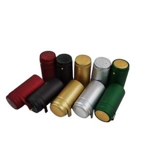 Goud Rood Zilver Kleur Wijn Fles <span class=keywords><strong>Capsule</strong></span> 30*60Mm Hot Stamping Logo Pvc Krimpcapsule - Product Image 2