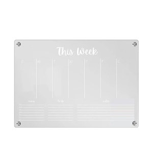Nhà Máy Tùy Chỉnh Rõ Ràng Hàng Tuần Kế Hoạch Từ <span class=keywords><strong>Acrylic</strong></span> Hội Đồng Quản Trị Tuần Lịch Cho Tủ Lạnh - Product Image 3
