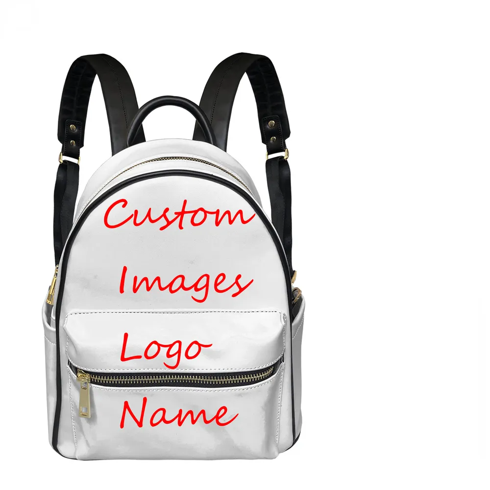 Custom Girls School Bag Pattern Designer Leather Backpack for Teenagers Waterproof High Quality Fashion Backpack