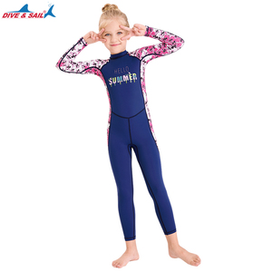 Traje de BANO de <span class=keywords><strong>Manga</strong></span> Larga CON estampado encantador Para ninas - Product Image 4