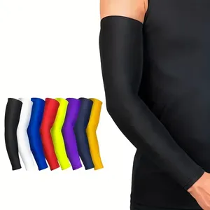 Logo personnalisé Compression sport crème solaire bras manches cyclisme basket-ball protecteur UV Compression bras manches