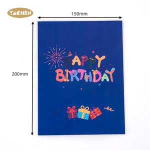YACHEN uniche carte di celebrazione pieghevoli 3D divertenti Pop-Up auguri di <span class=keywords><strong>buon</strong></span> <span class=keywords><strong>compleanno</strong></span> con buste per donne e uomini amici per bambini - Product Image 6