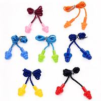 Bouchons d'oreilles en silicone avec cordon, réduction du bruit de 32 dB, réutilisables, vente en gros d'usine, OEM ODM acceptés