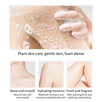 Ensemble de gel douche parfumé à marque privée, Peptide 500ml, Gel douche nourrissant et blanchissant à la fleur de cerisier, Douche Blanchissante